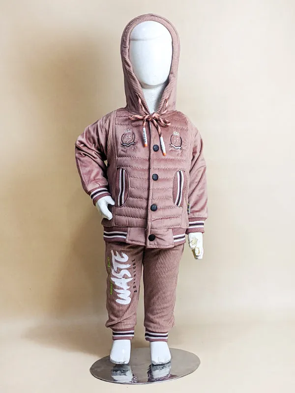 1Yr - 4Yrs Light Maroon Suit For Kids AJ BS98