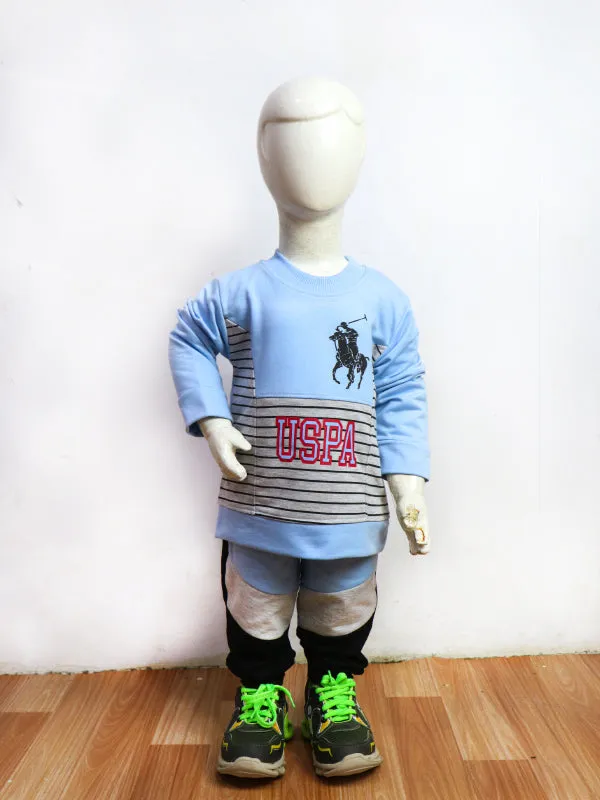 1Yr - 4Yrs USPA Sky Blue Suit For Kids BGF BS72