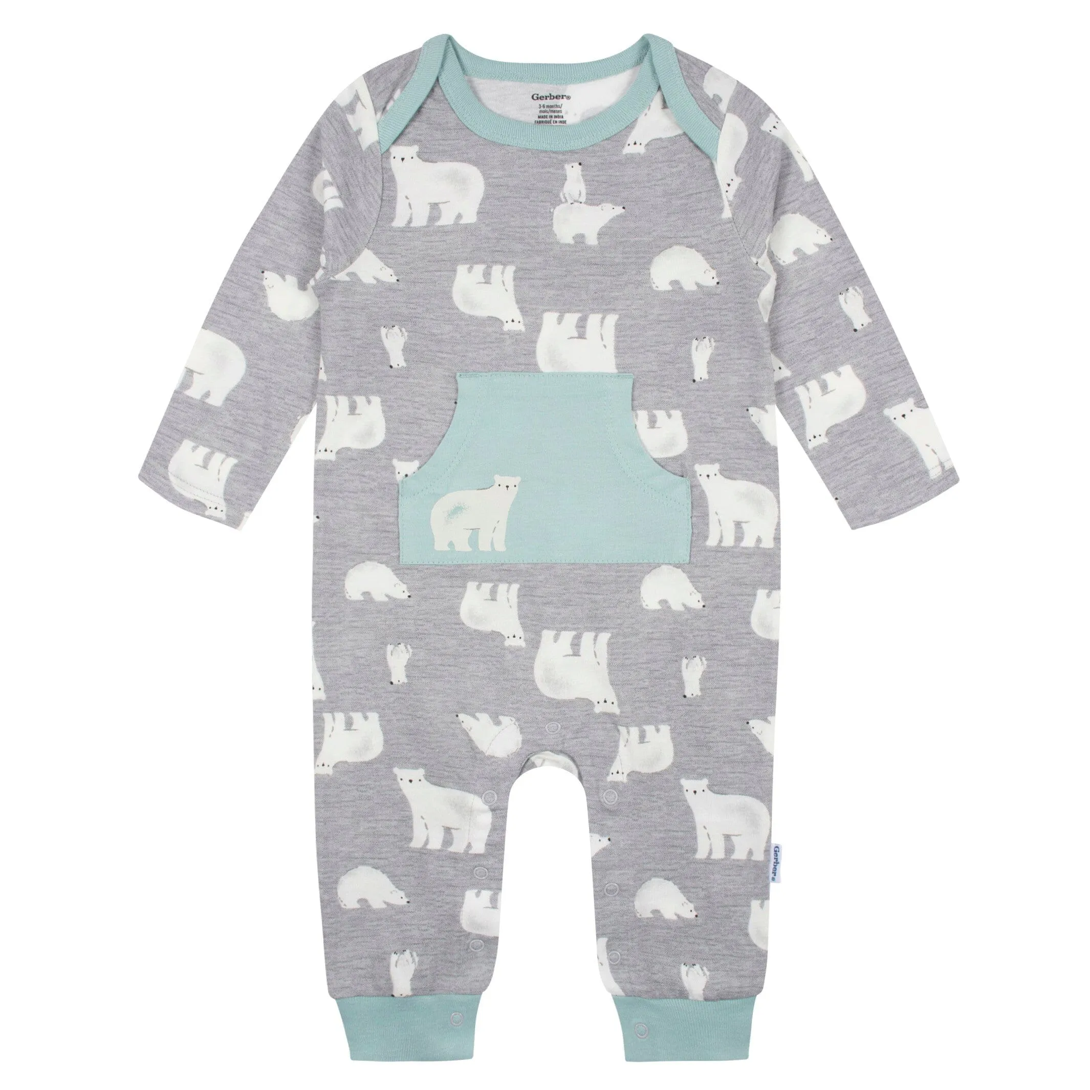 2-Pack Baby Boys Polar Bear Rompers