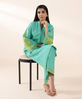 2 Piece - Embroidered Karandi Suit