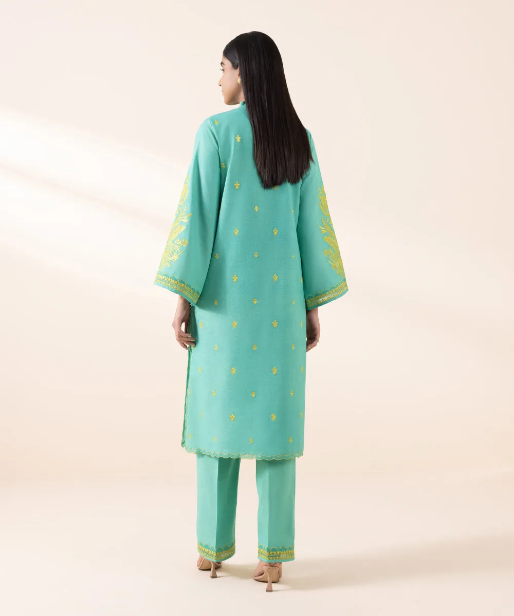 2 Piece - Embroidered Karandi Suit