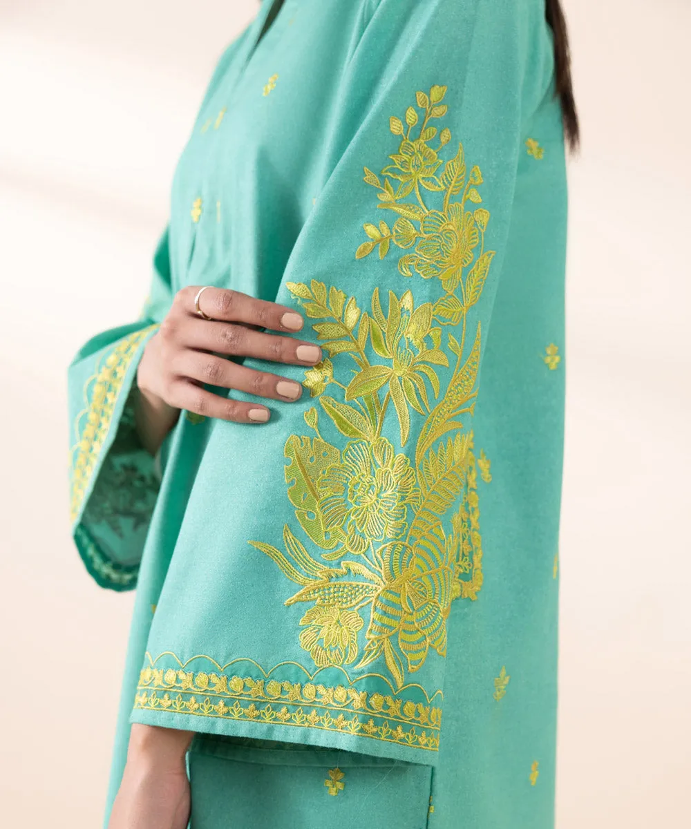 2 Piece - Embroidered Karandi Suit