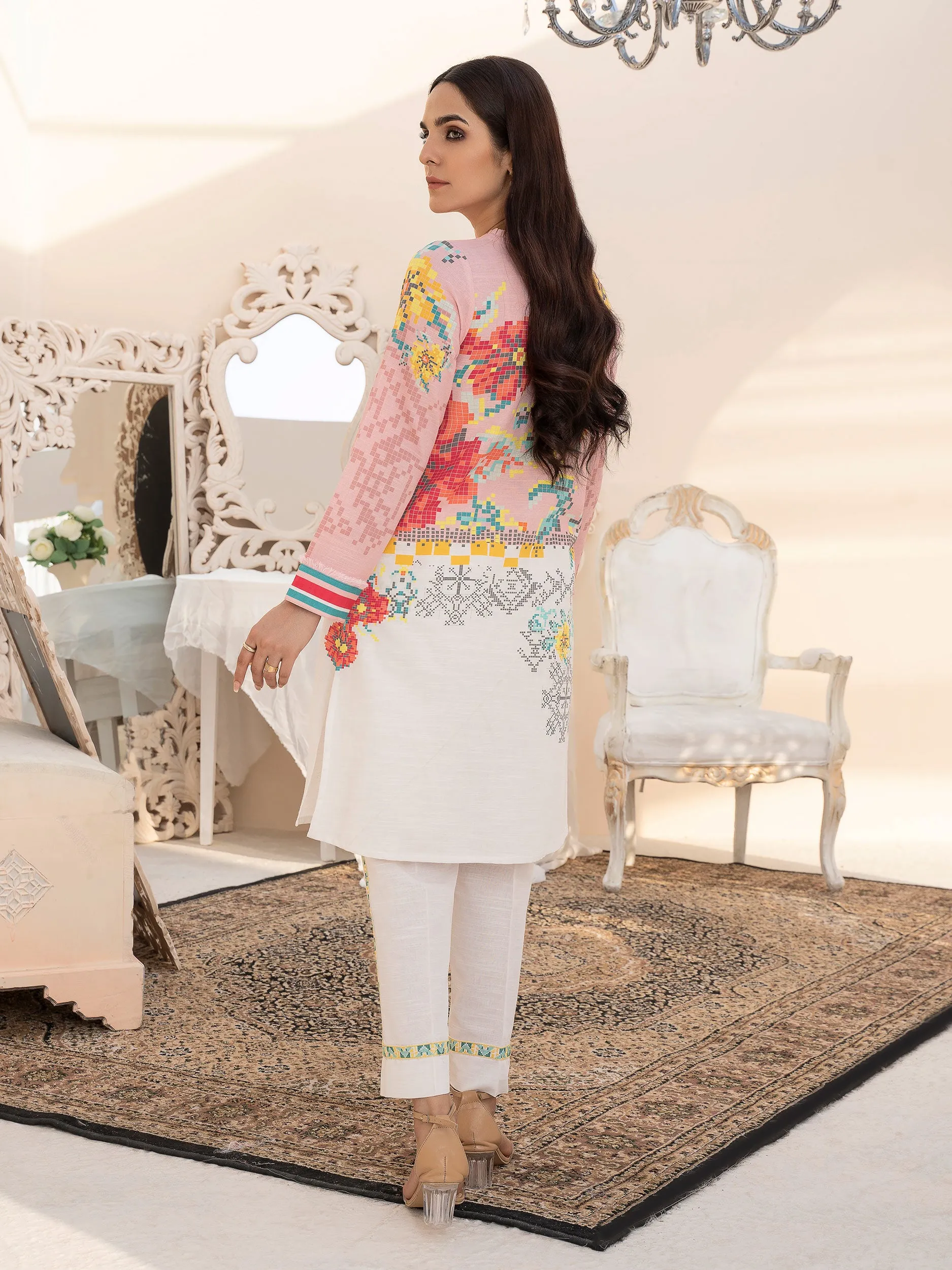 2 Piece Embroidered Khaddar Suit