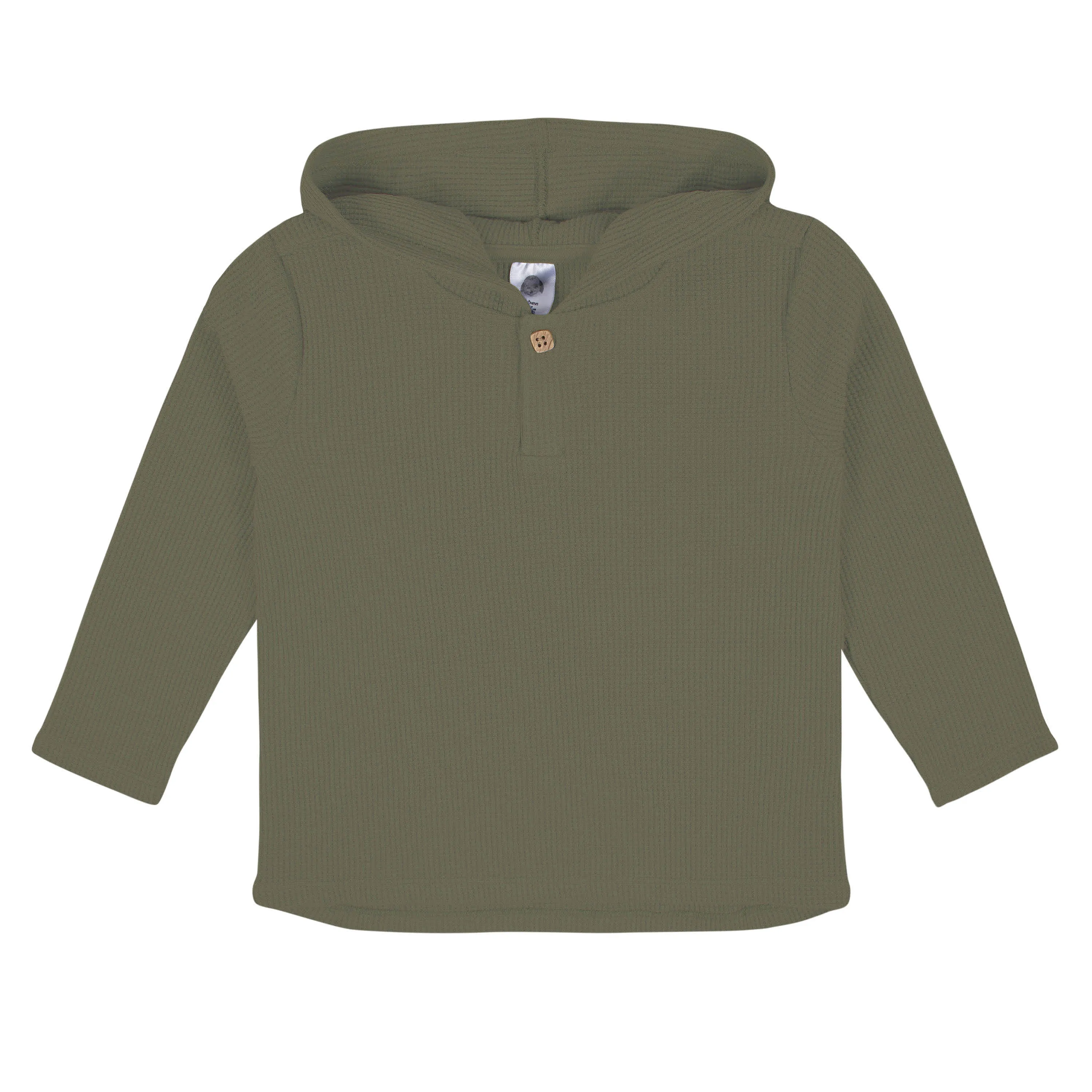 2-Piece Infant & Toddler Boys Sage Green Waffle Hoodie & Jogger Set