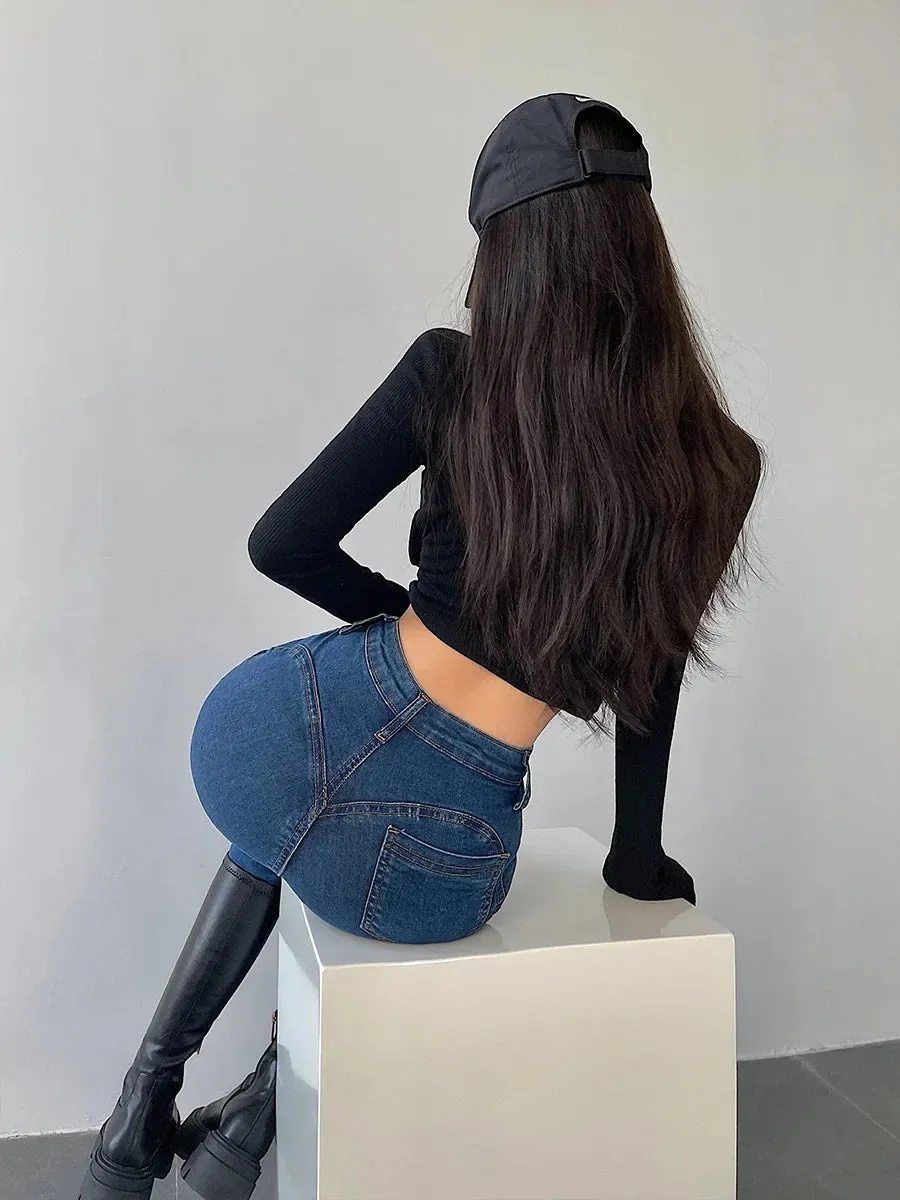 2024 High Waist Sexy Tight Skinny Jeans for a Stylish Look