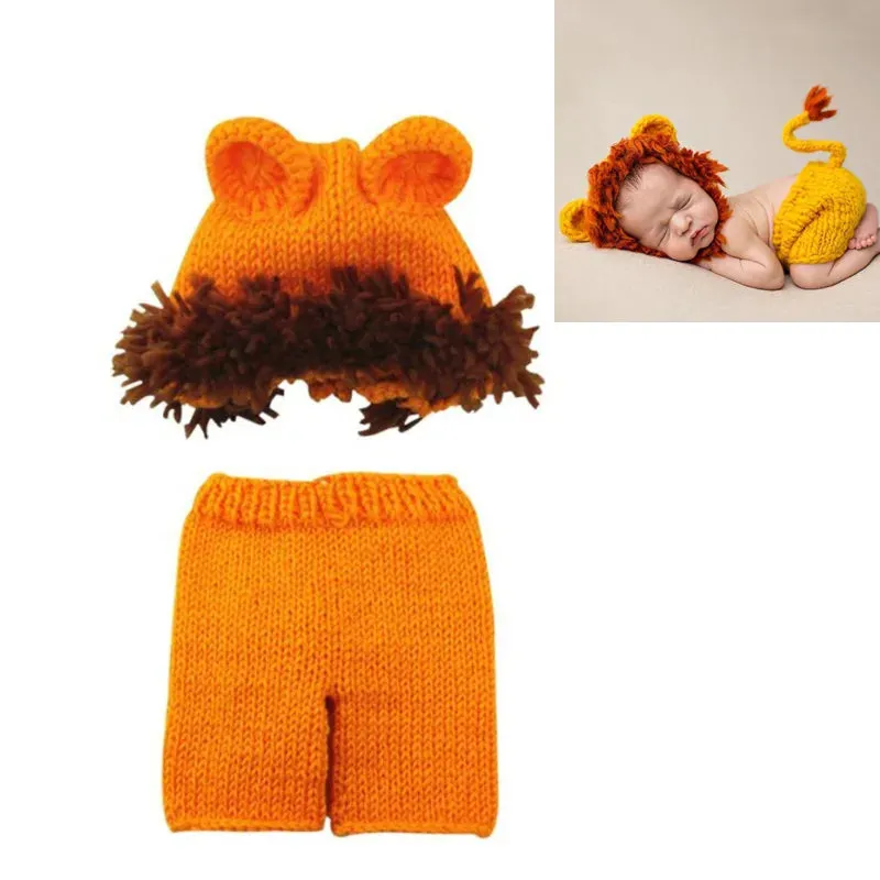 26 Styles Baby Photo Shoot Outfit Cute Animal Crochet, Handmade Knit Costume Accessories Newborn Photography Props