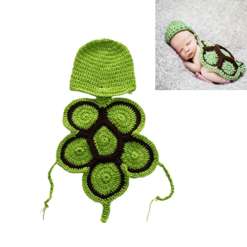 26 Styles Baby Photo Shoot Outfit Cute Animal Crochet, Handmade Knit Costume Accessories Newborn Photography Props