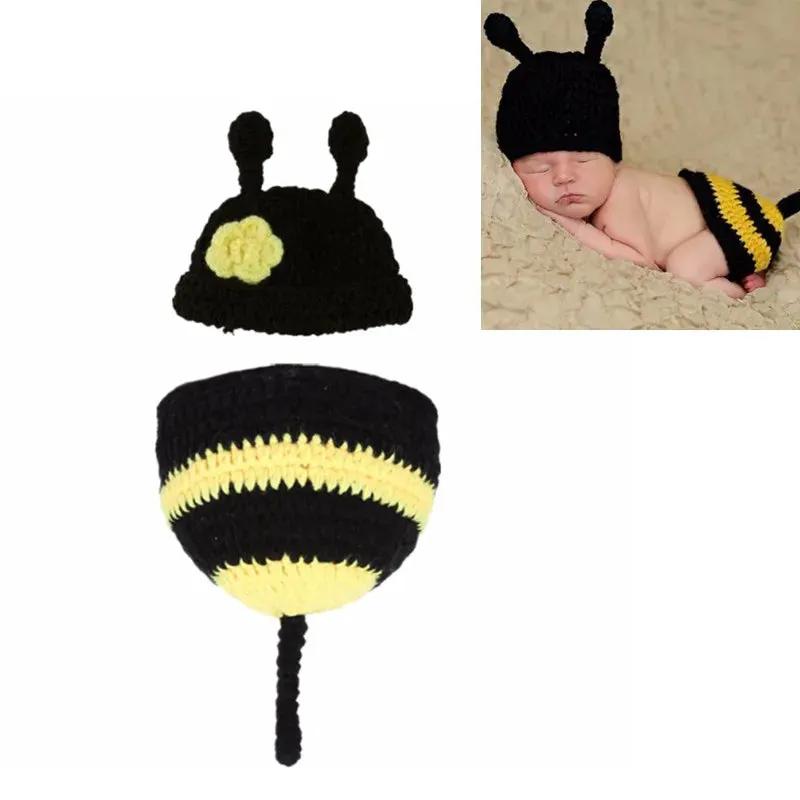 26 Styles Baby Photo Shoot Outfit Cute Animal Crochet, Handmade Knit Costume Accessories Newborn Photography Props