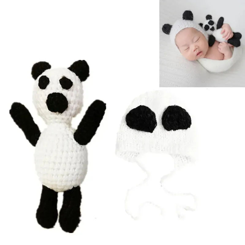 26 Styles Baby Photo Shoot Outfit Cute Animal Crochet, Handmade Knit Costume Accessories Newborn Photography Props