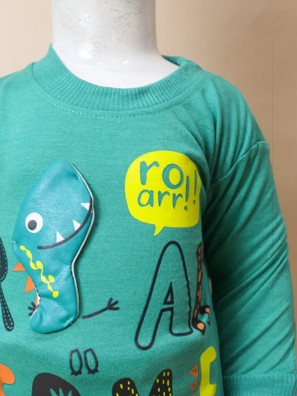 2Yr - 5Yrs Roar Sea Green Suit For Kids BS80