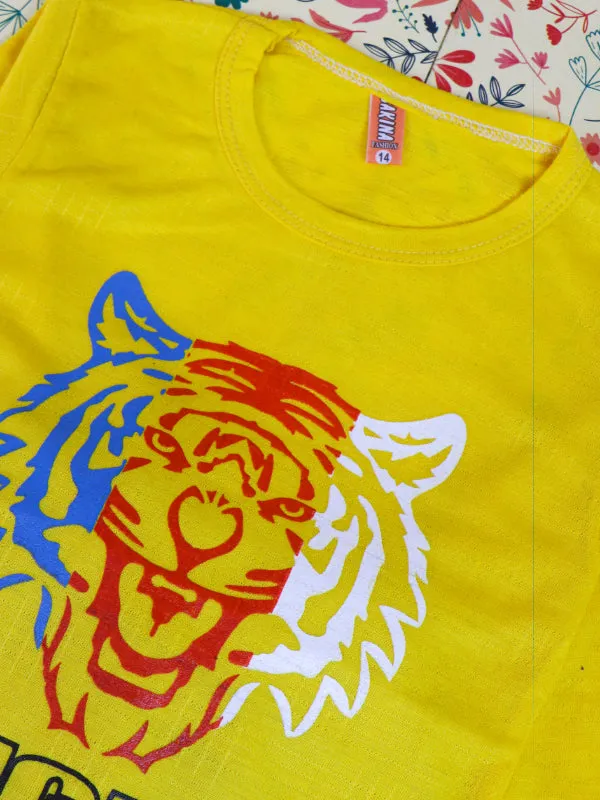 2Yr - 5Yrs Tiger Yellow Suit For Kids TG BS83