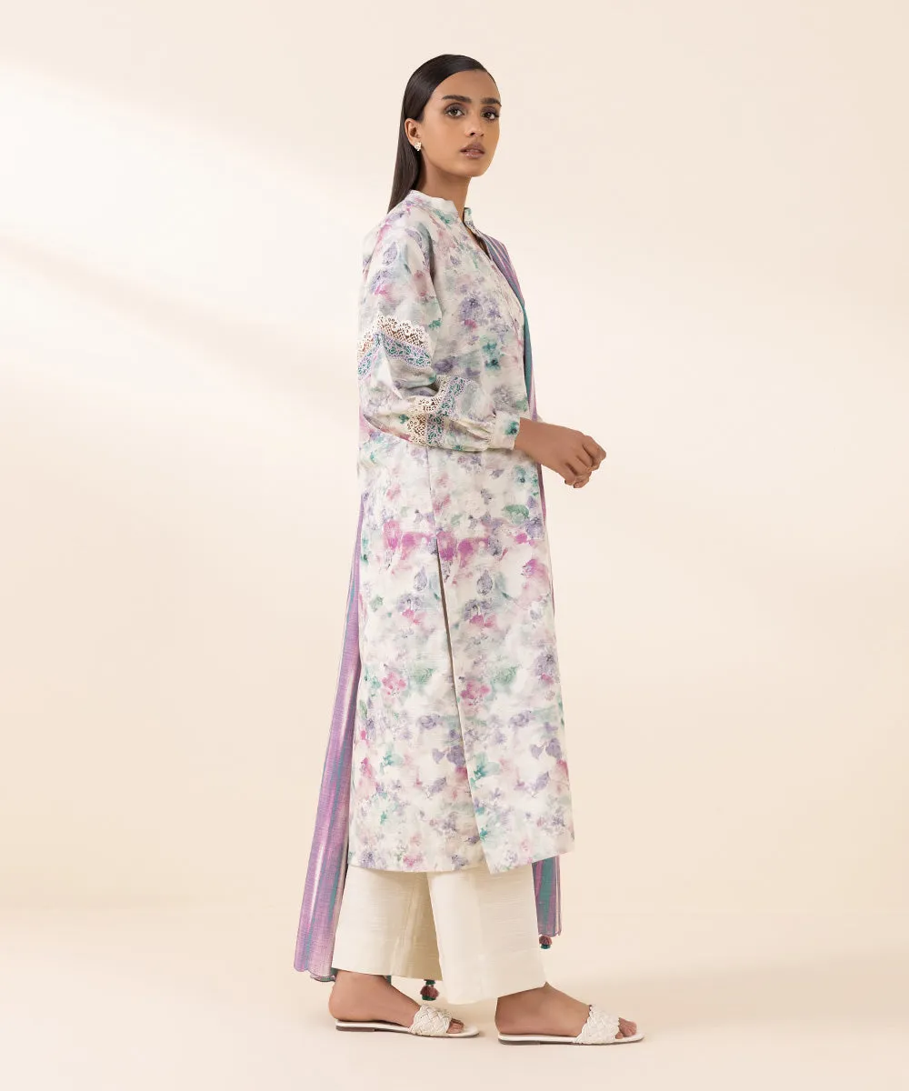 3 Piece - Printed Light Khaddar Suit