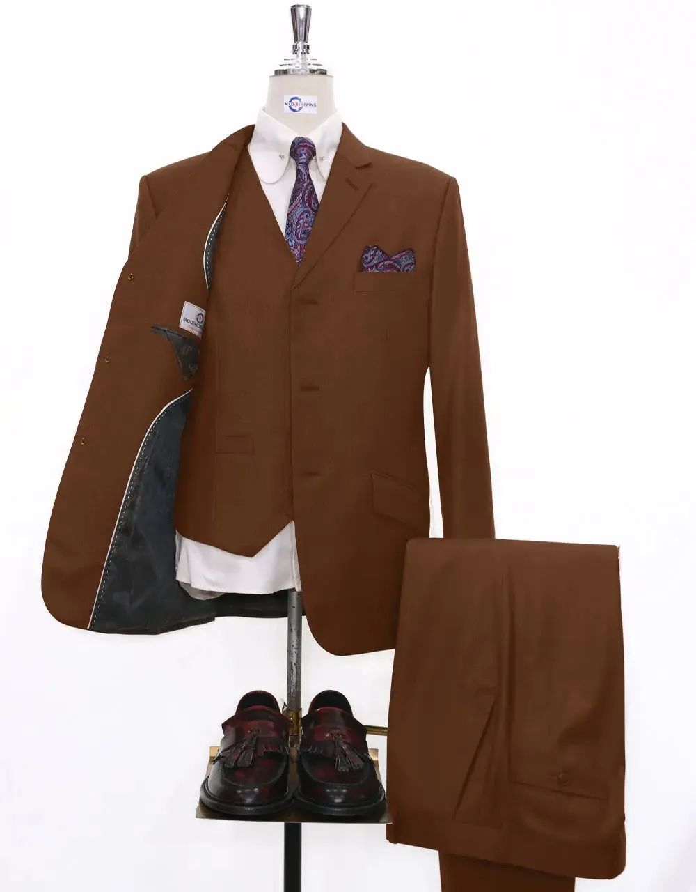 3 Piece Suit | Essential Burnt Orange Suit