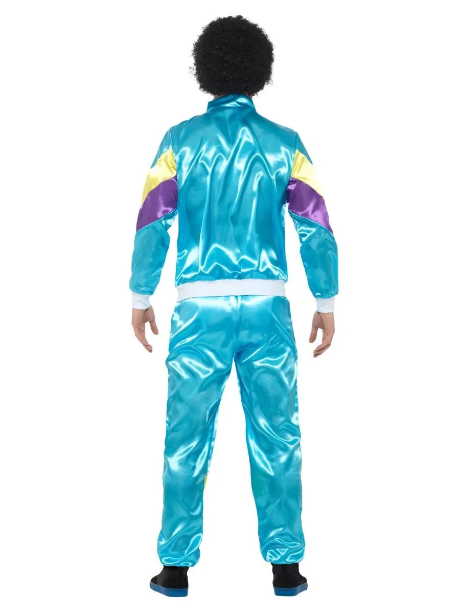 80s Height of Fashion Shell Suit Costume, Blue