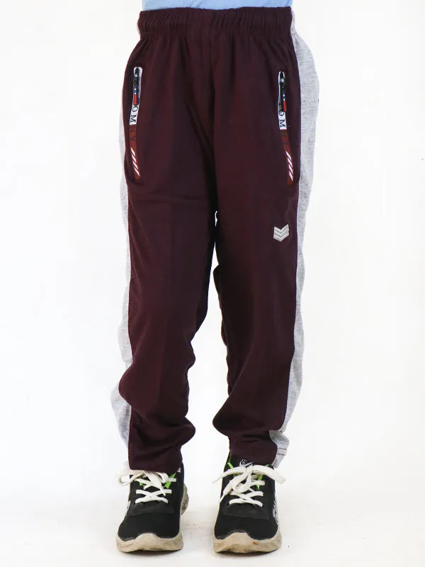 9Yrs - 14Yrs Maroon Jersey Trouser For Boys LF BT19