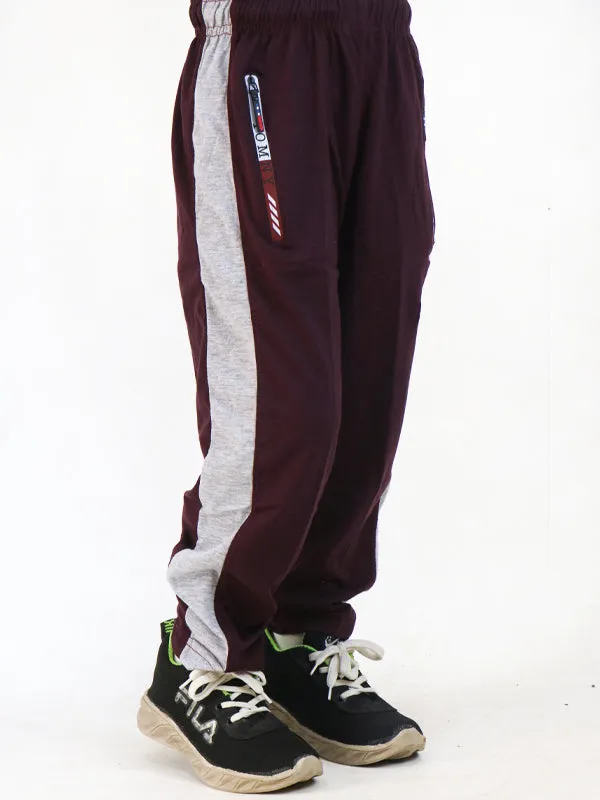 9Yrs - 14Yrs Maroon Jersey Trouser For Boys LF BT19