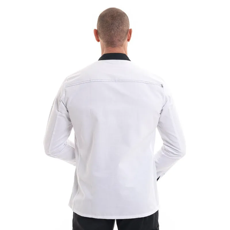 ABAX Long Sleeve Kitchen Coat White and Black - ROBUR