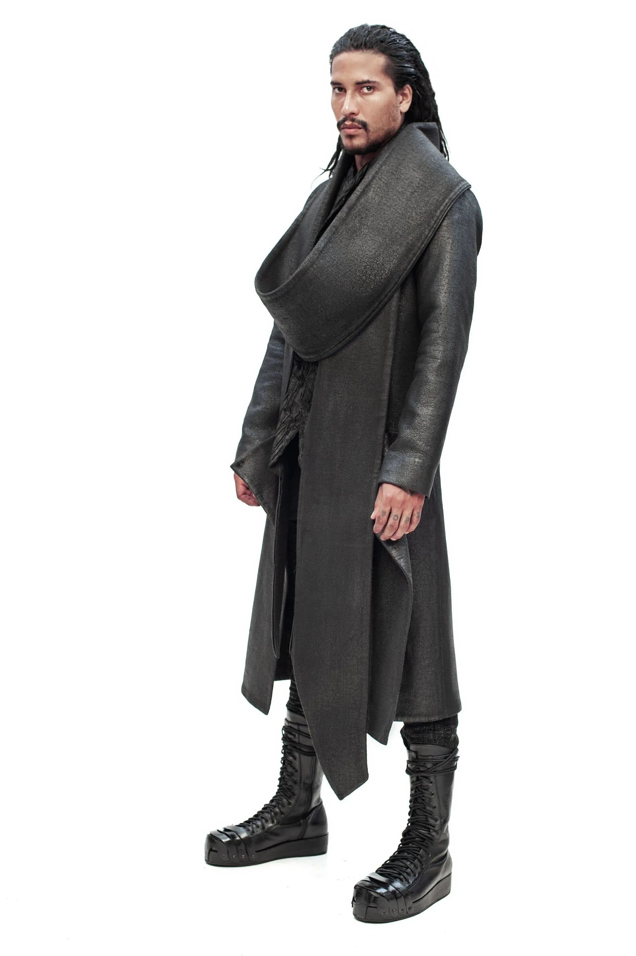 Adama Long Black Coat