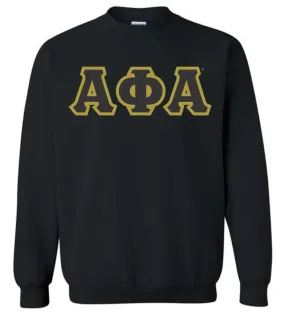 Alpha Basic Applique Crewneck