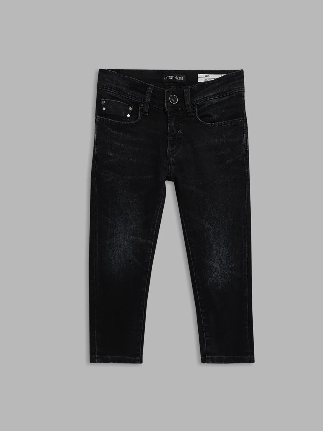 Antony Morato Boys Blue Skinny Fit Light Fade Jeans