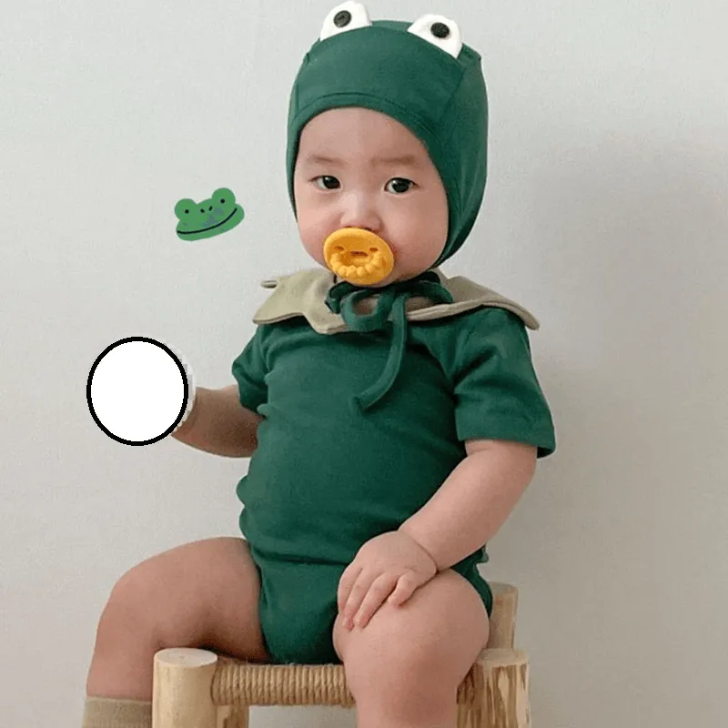 Baby Frog Romper with Hat