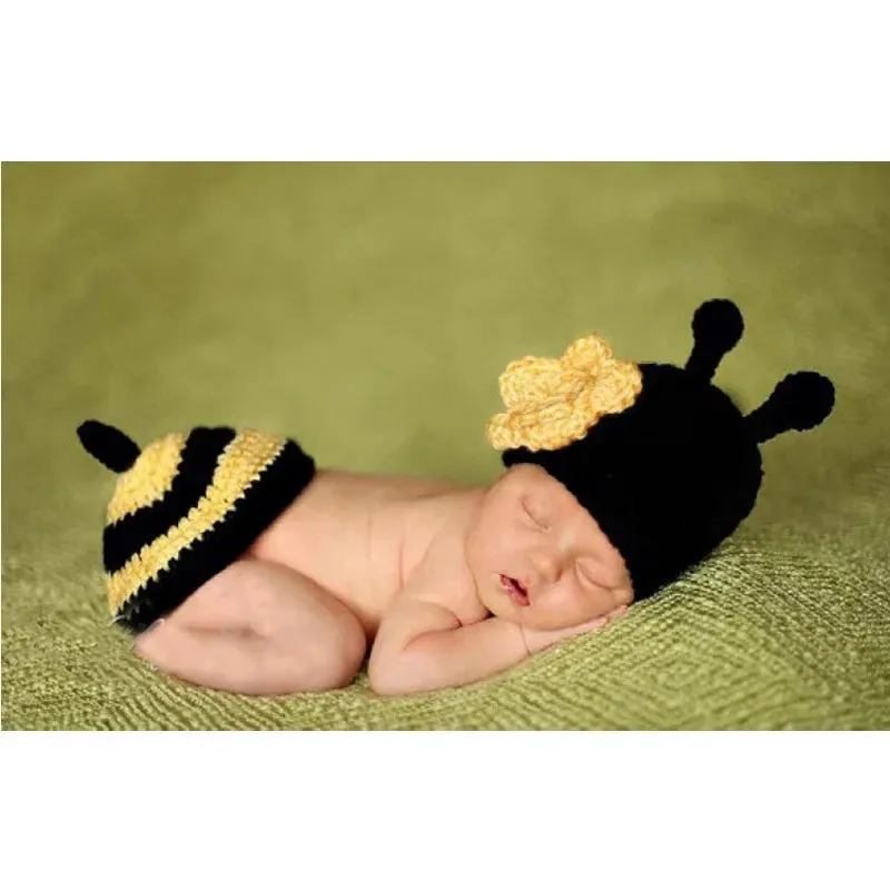 Baby Photo Props Animal Crochet Outfit, Newborn Photography Accessories Costumes, Newborn Photography Props Outfit