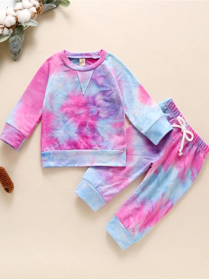 Baby Tie Dye Diva Sweatshirt and Drawstring Pants Set