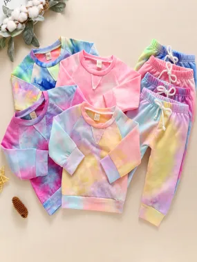 Baby Tie Dye Diva Sweatshirt and Drawstring Pants Set