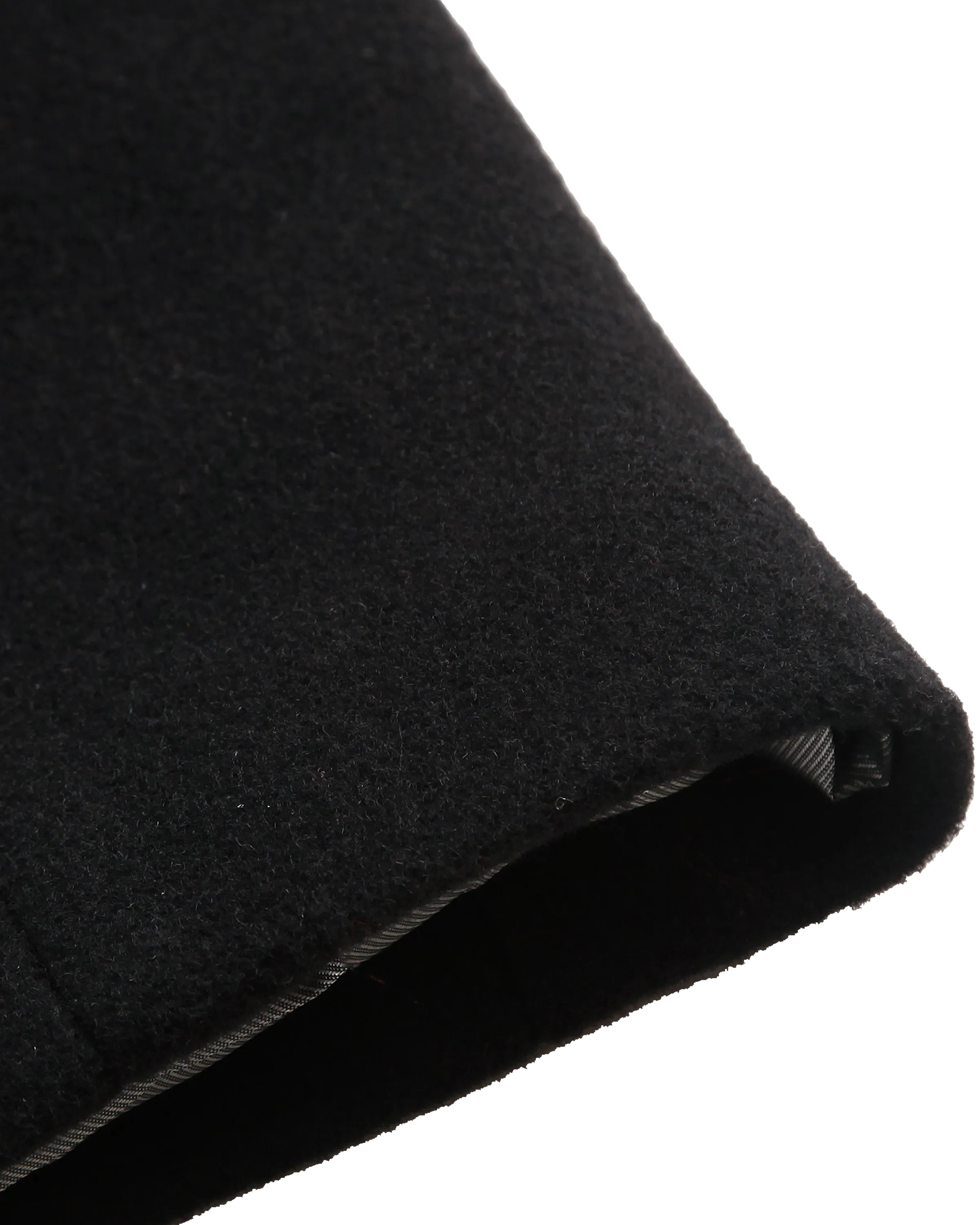 Black Double Breasted Wool Cashmere Overcoat