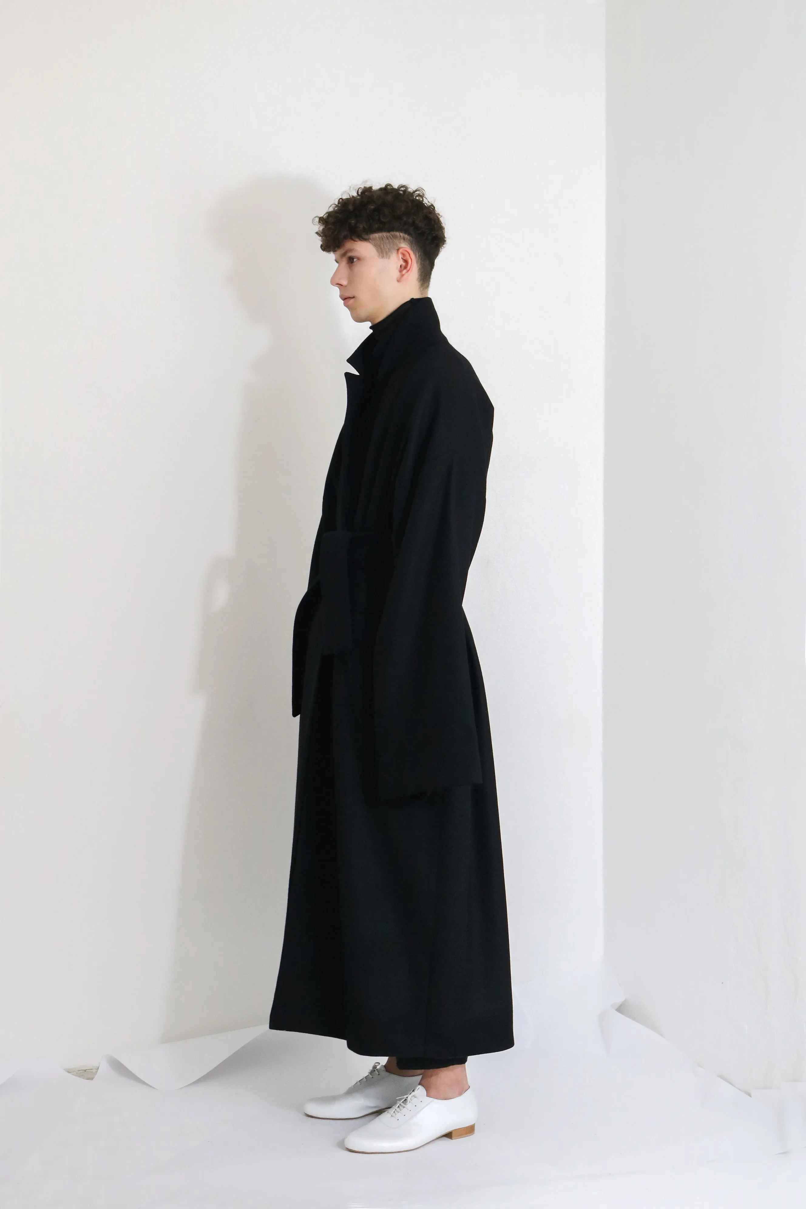 Black Wool Overcoat