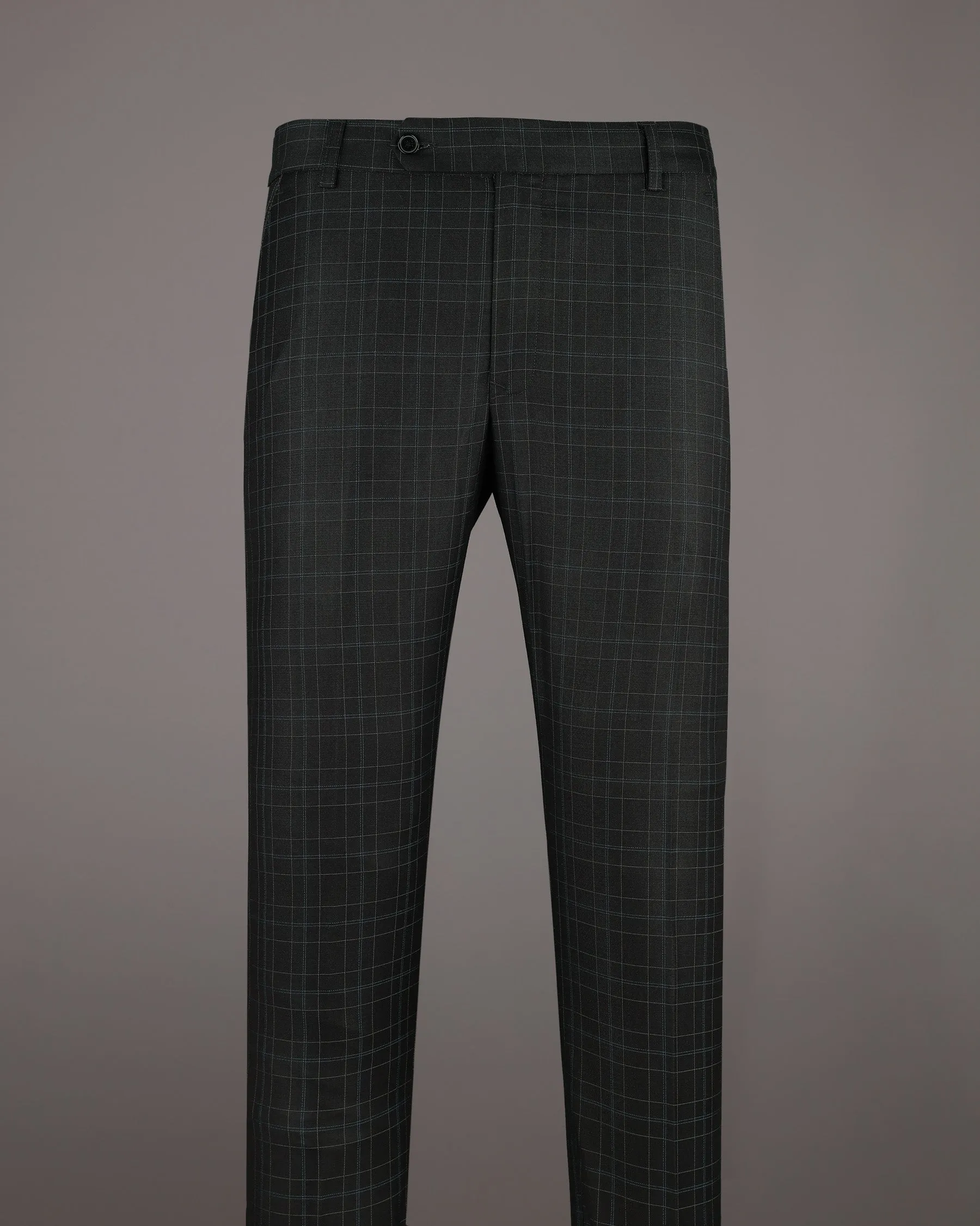 Blackcurrant Windowpane Wool Rich Suit