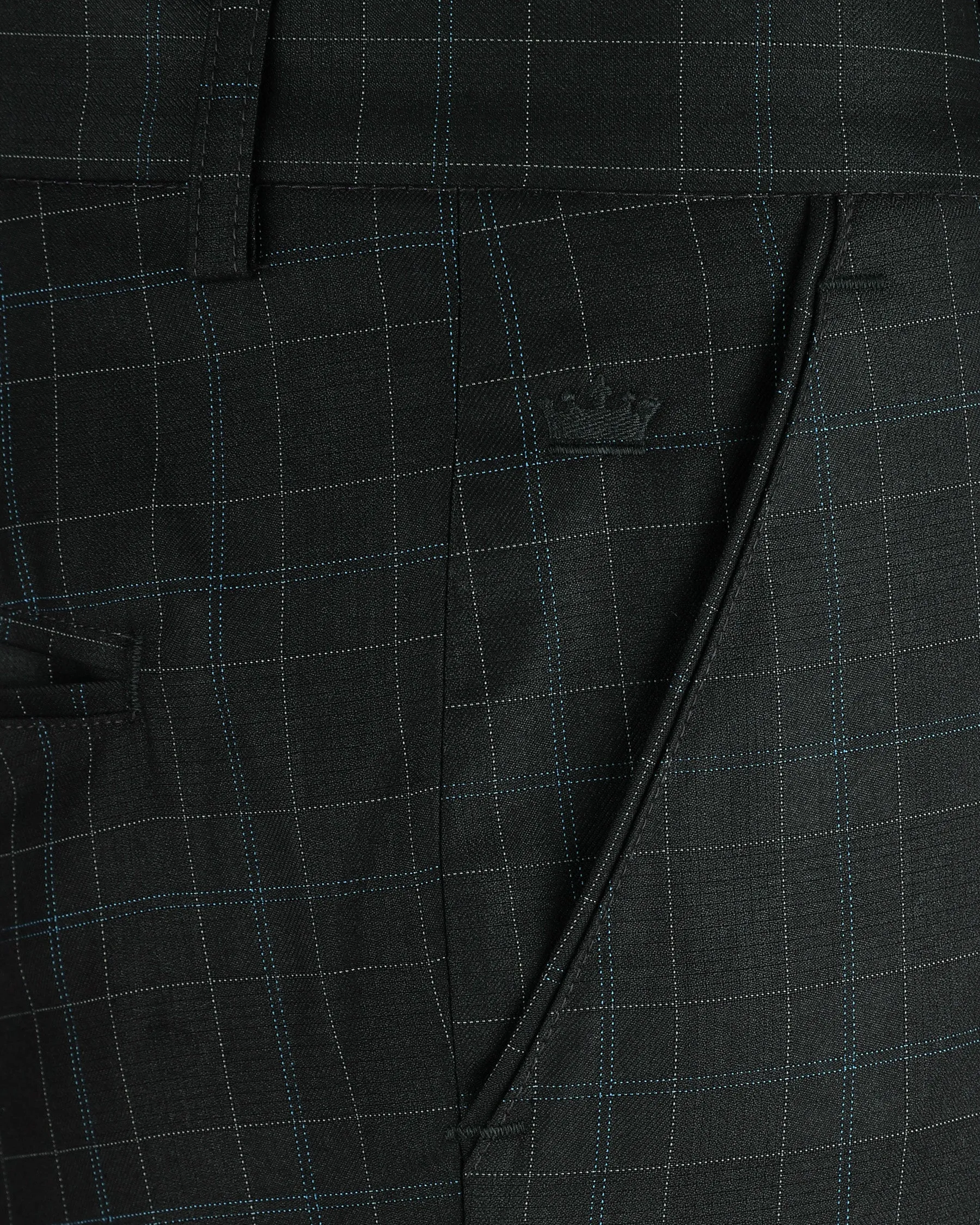 Blackcurrant Windowpane Wool Rich Suit