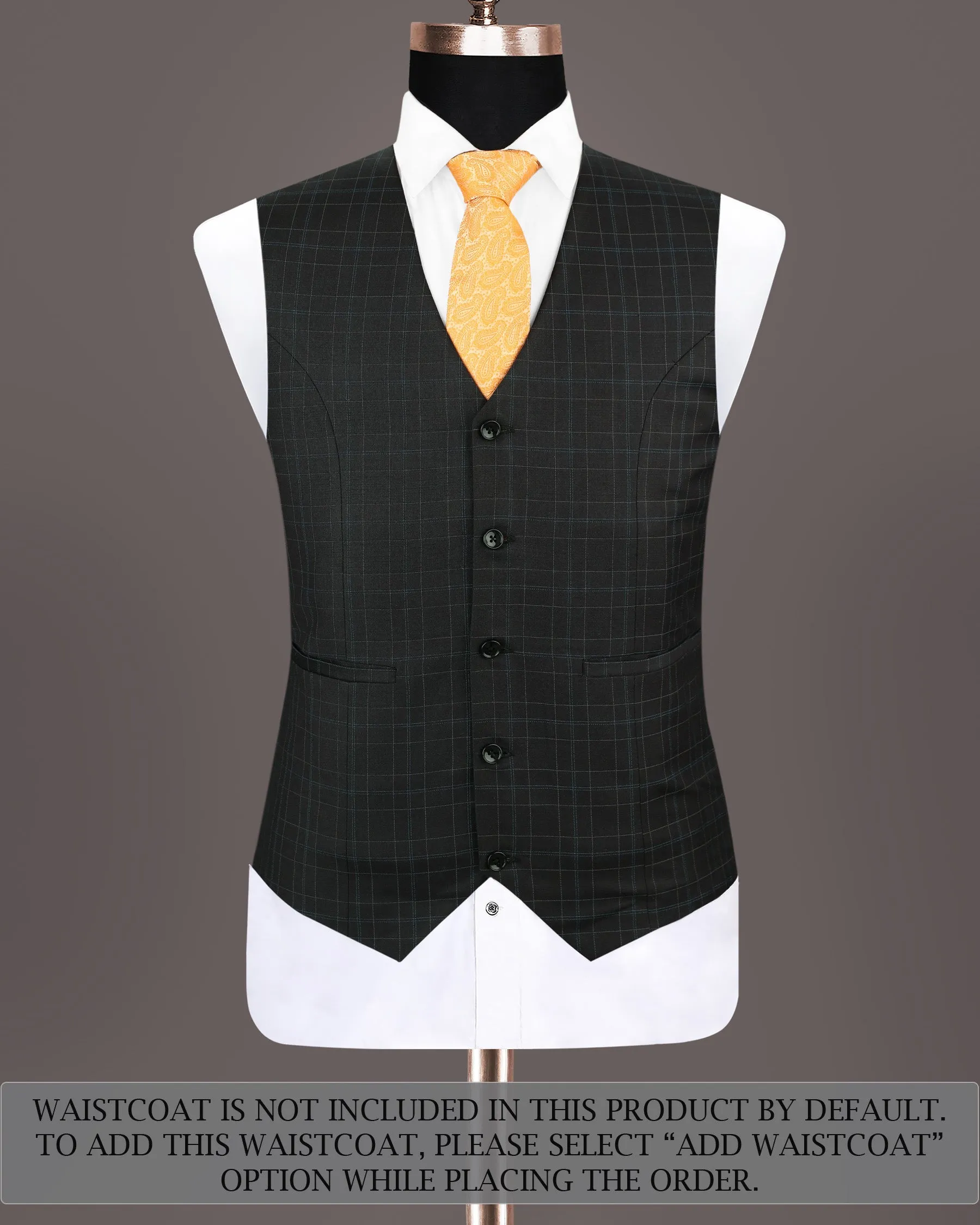 Blackcurrant Windowpane Wool Rich Suit