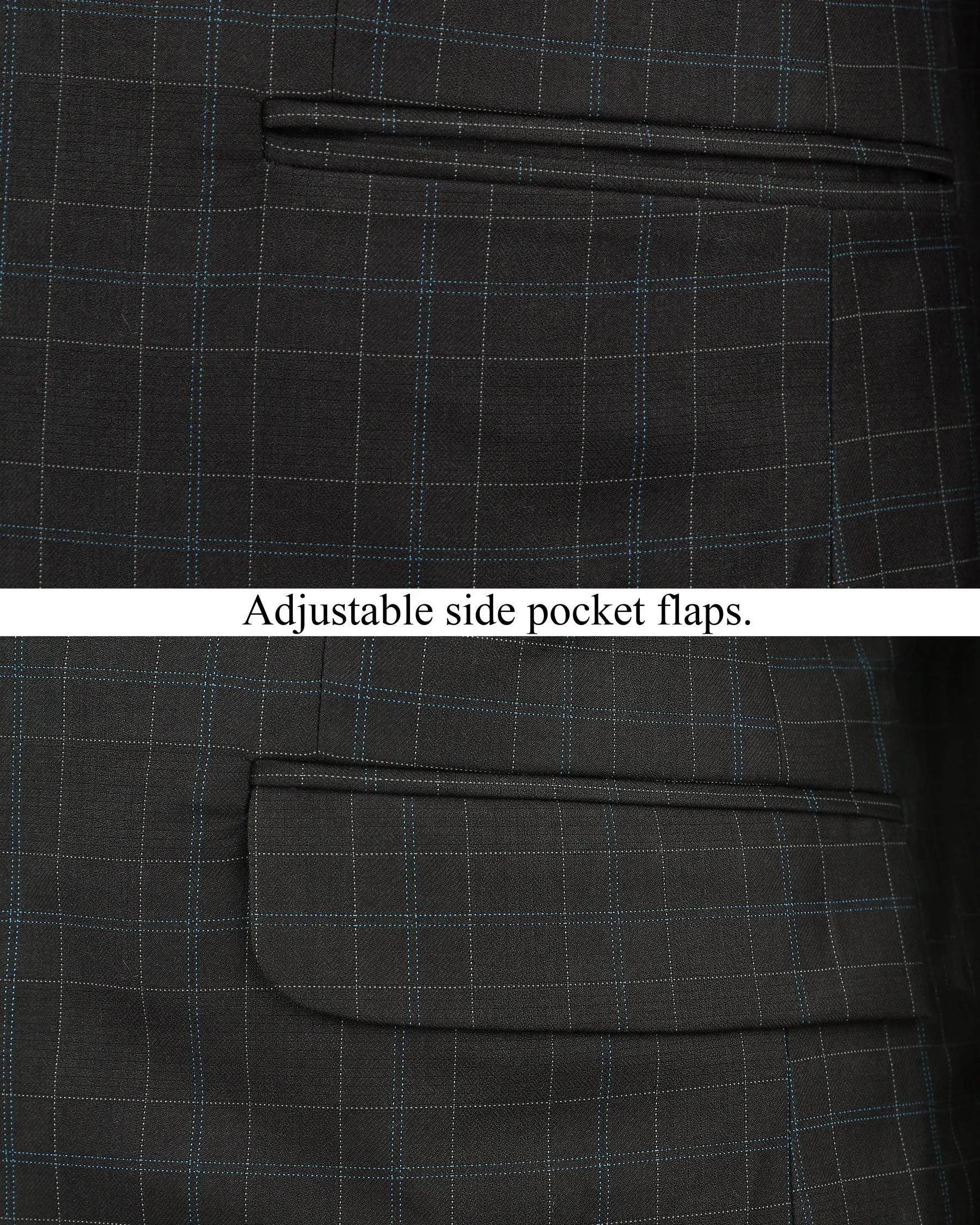 Blackcurrant Windowpane Wool Rich Suit