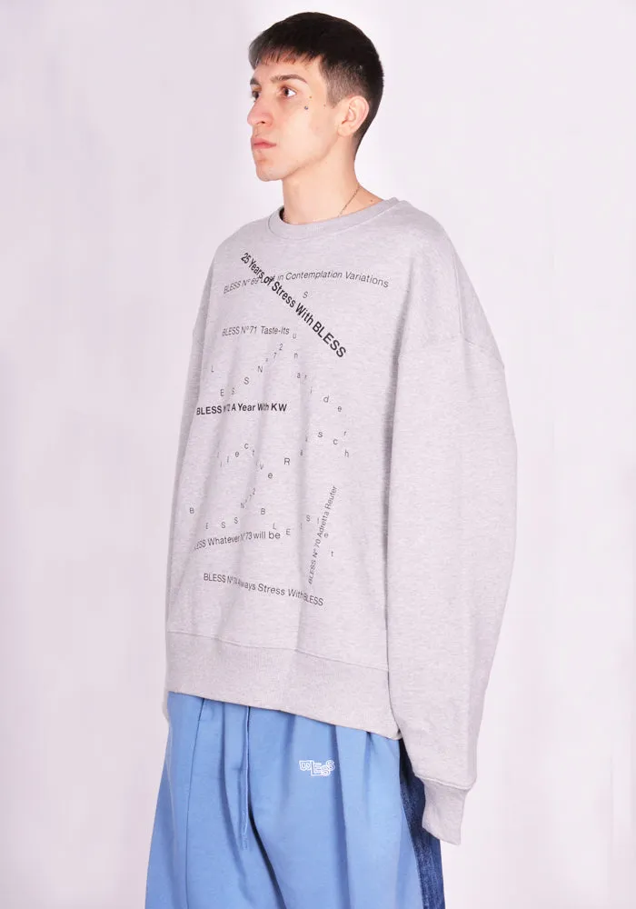 BLESS N° 77 5318 MULTICOLLECTION IV SWEATER HEATHER GREY