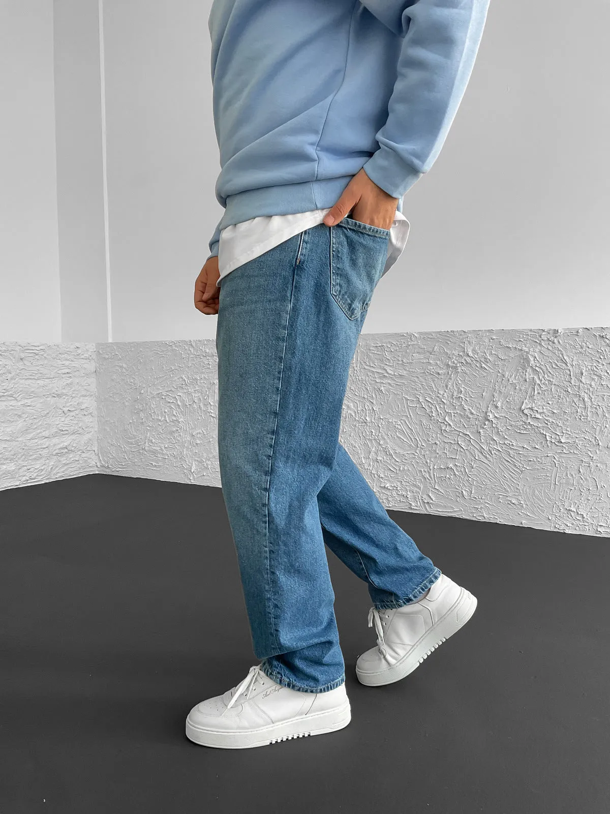 Blue Baggy Jeans BB6076