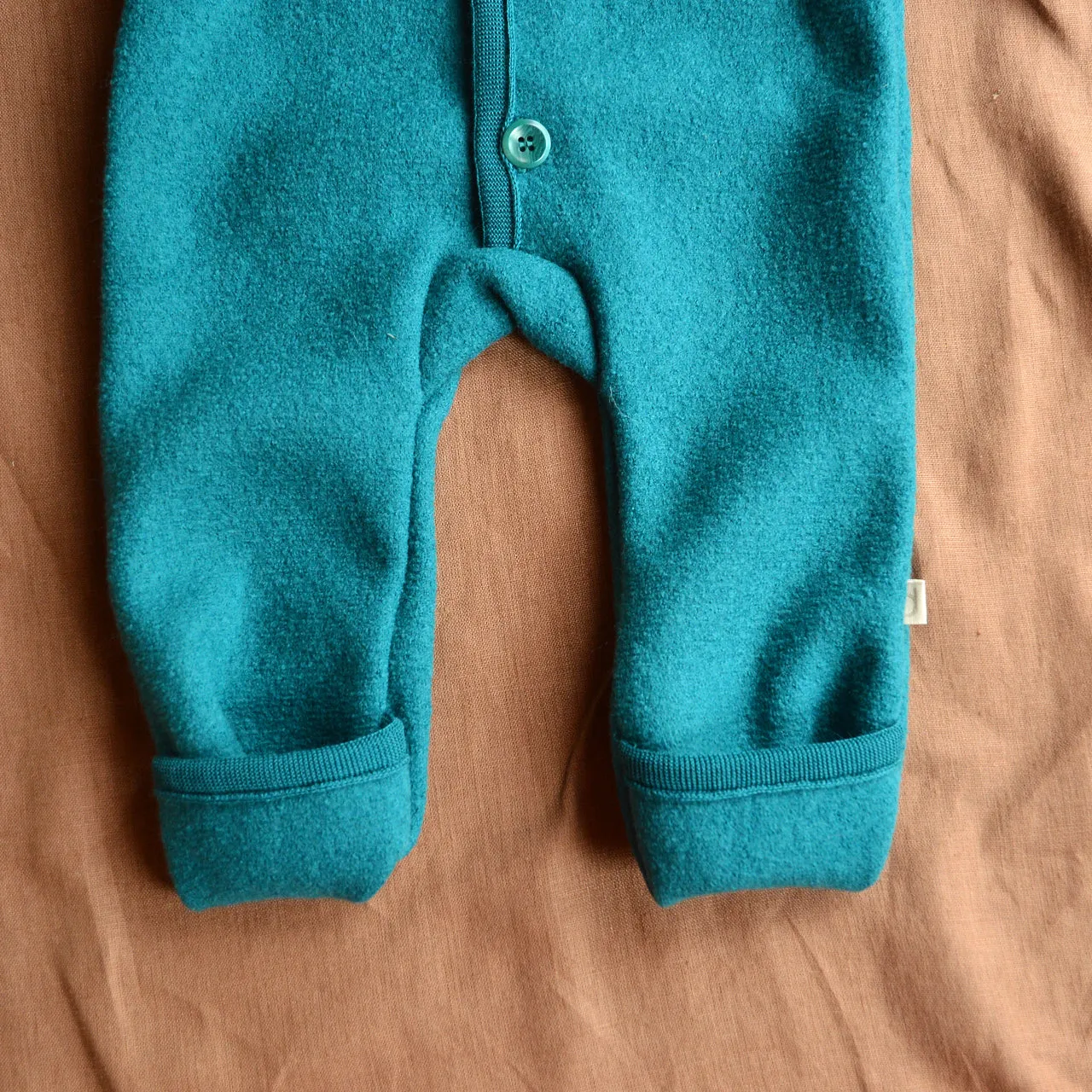 Boiled Wool Overalls with Hood (0-4y)