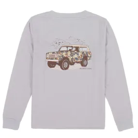 Boys Camo Truck LS Ice Grey