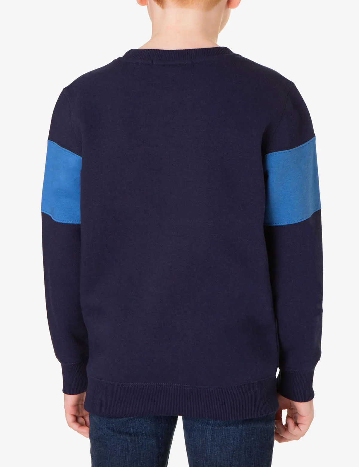 BOYS CHEST COLORBLOCK FLEECE PULLOVER