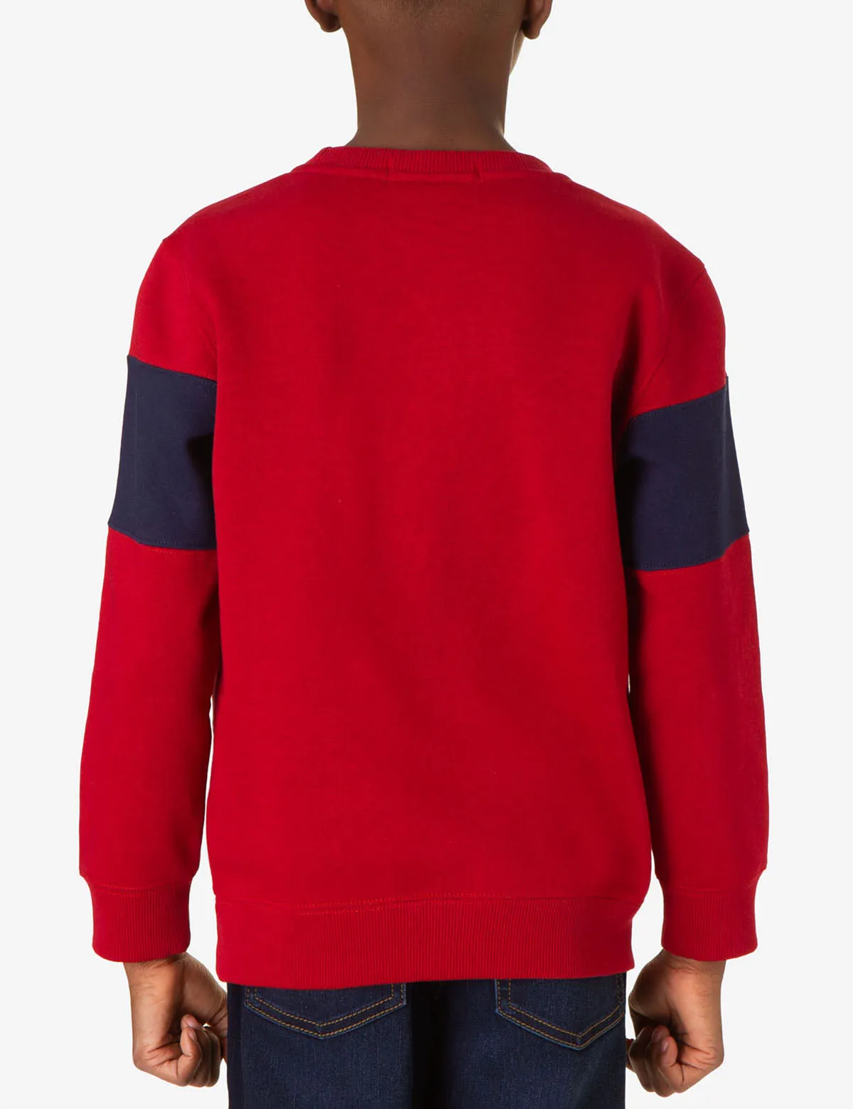 BOYS CHEST COLORBLOCK FLEECE PULLOVER