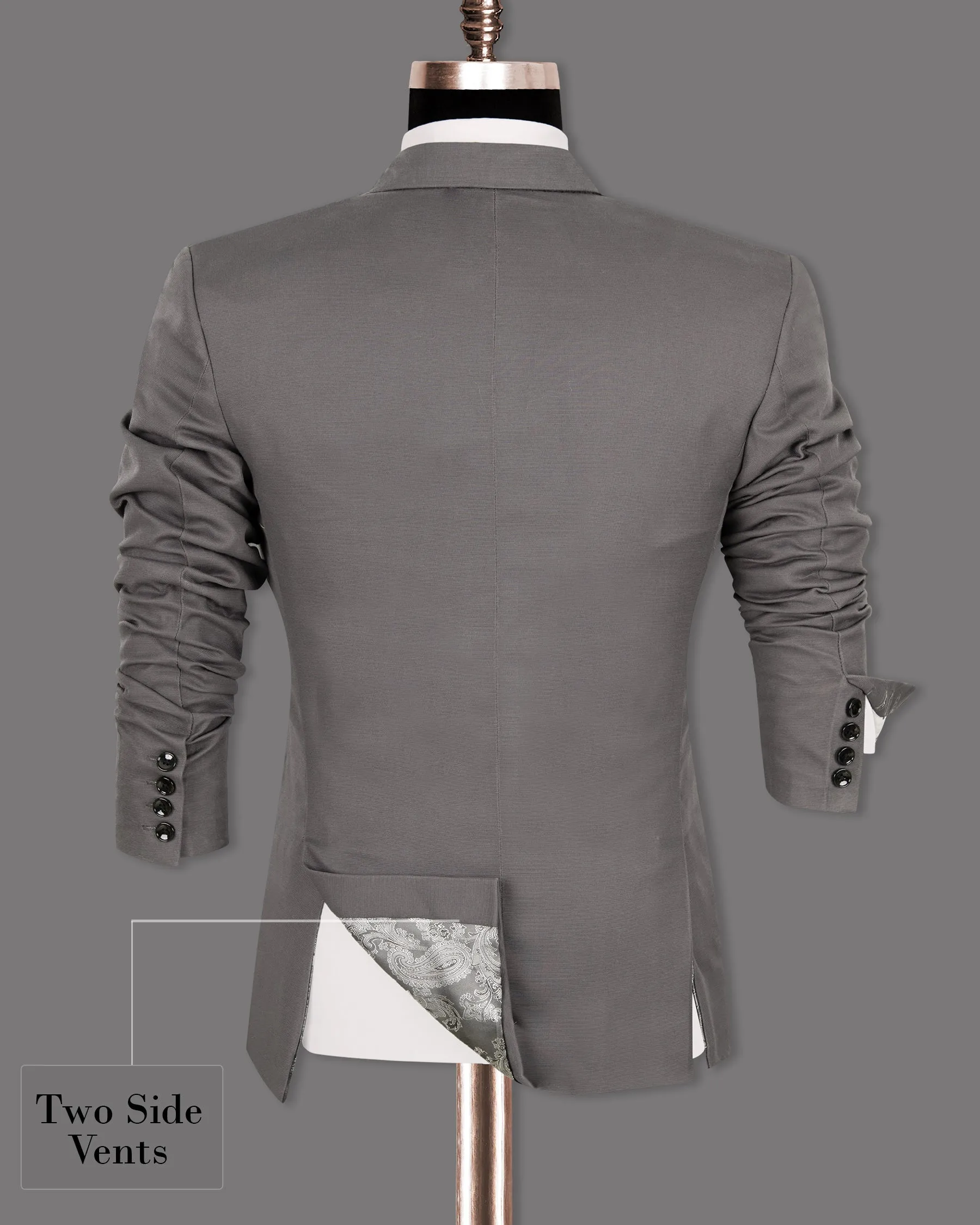 Bright Grey Premium Cotton Suit