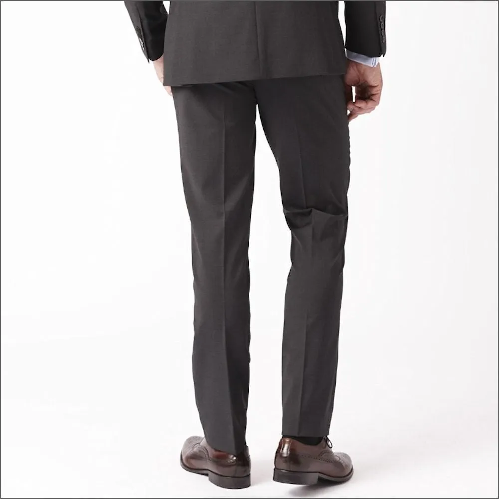 Brook Taverner Cassino Charcoal Fashion Fit Washable Crease Resistant Suit-