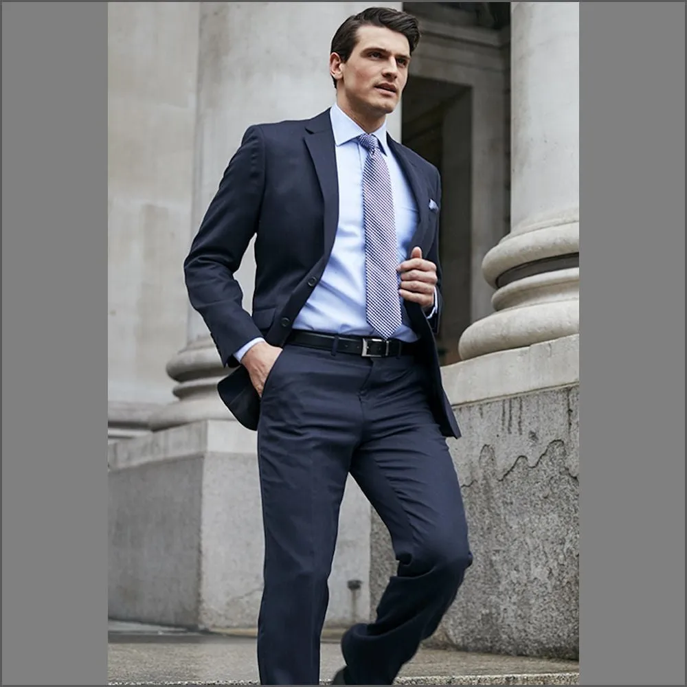 Brook Taverner Dawlish Navy Birdseye Super 110's Suit-