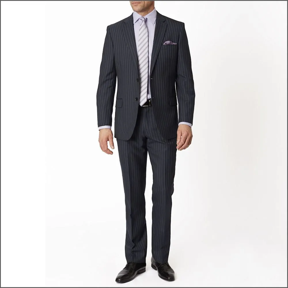 Brook Taverner Epsom Grey Pinstripe Super 110's Suit-