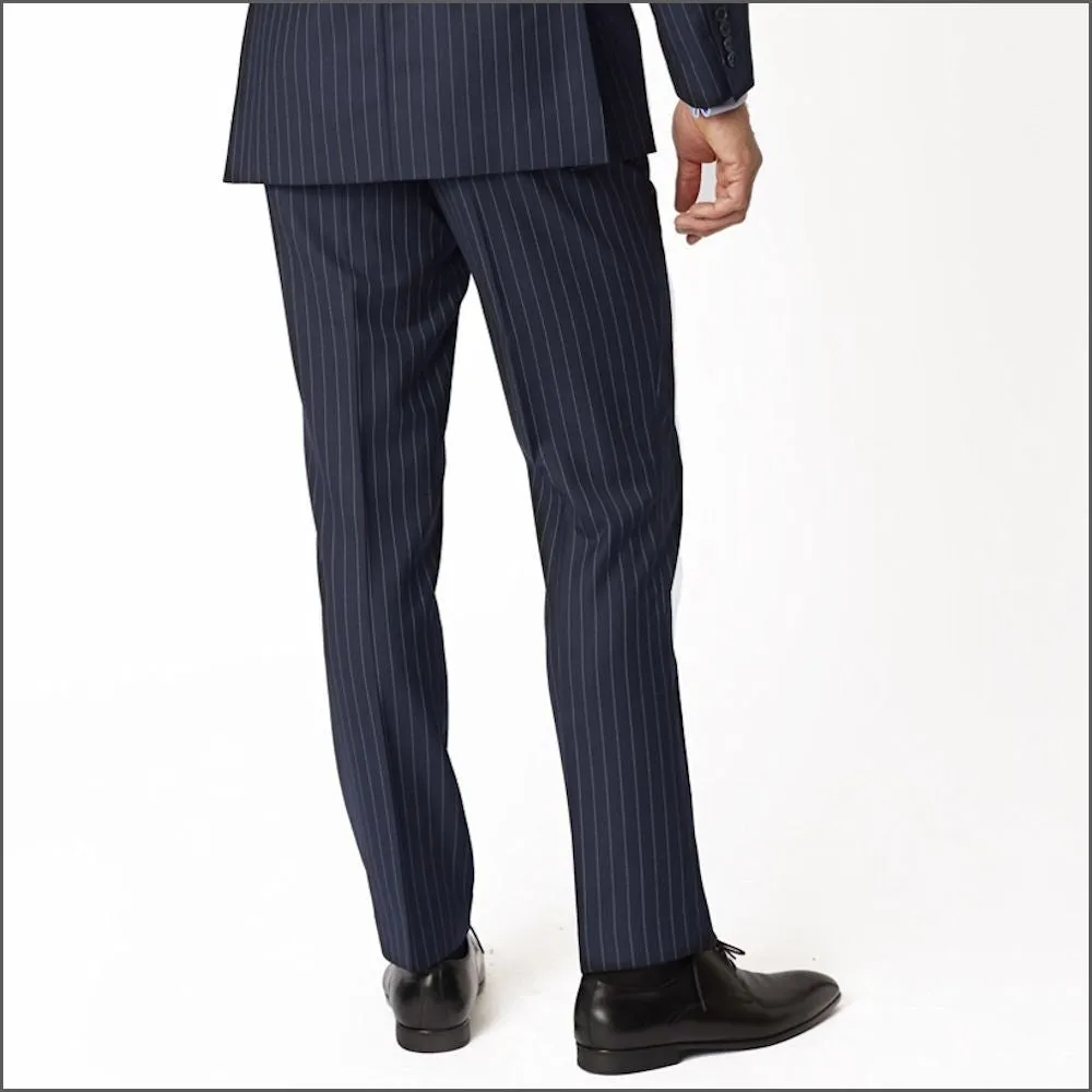 Brook Taverner Epsom Navy Pinstripe Super 110's Suit-