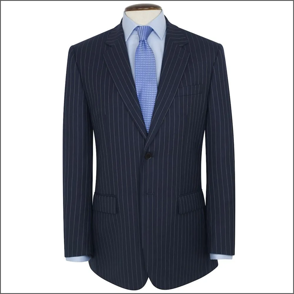 Brook Taverner Epsom Navy Pinstripe Super 110's Suit-