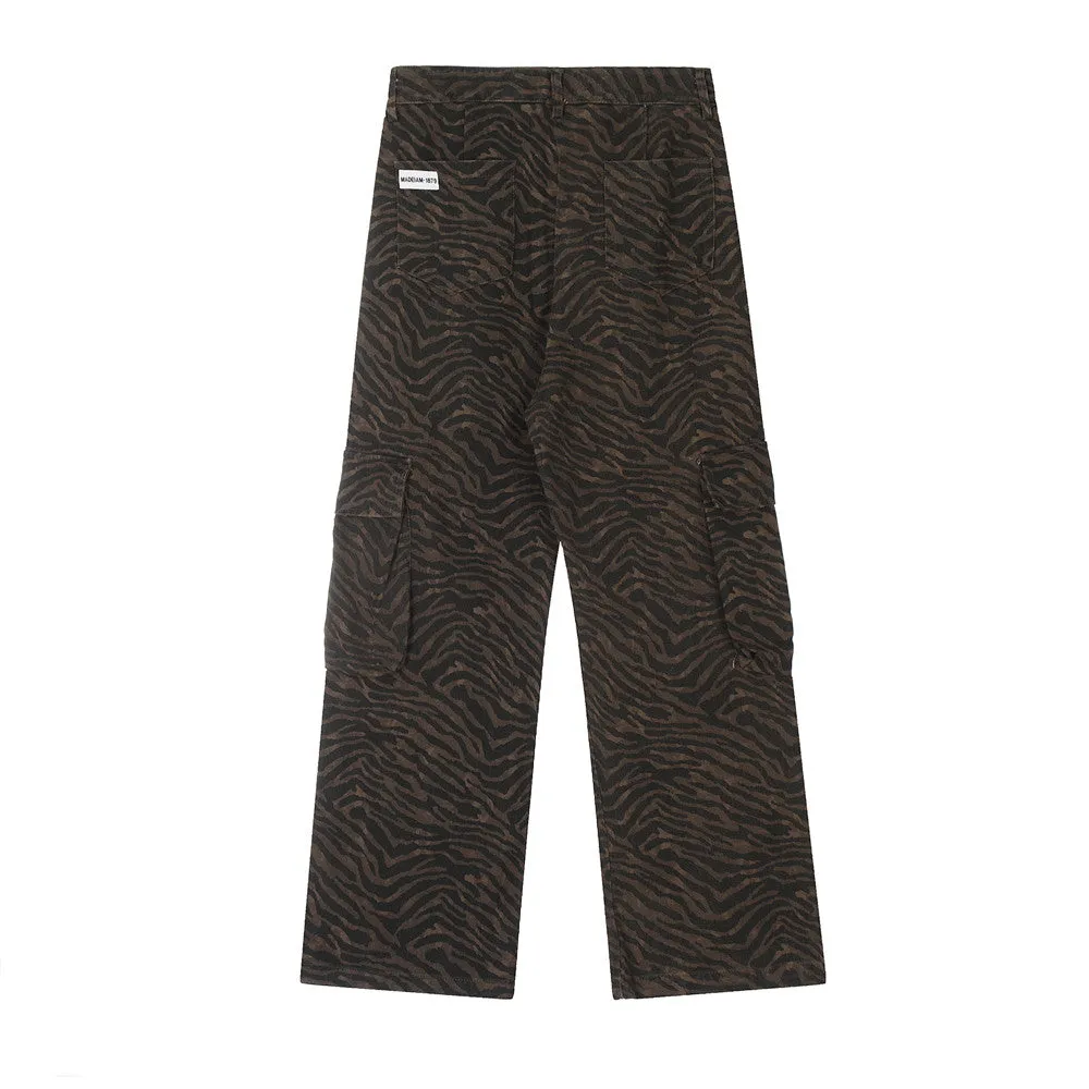 Brown Zebra | Patterned Casual Streetstyle Jeans