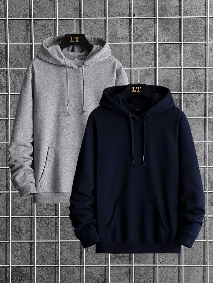 Bundles Of 2 Basic Hoodies Pull Over