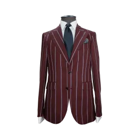 Burgundy Bicolour Pinstripe