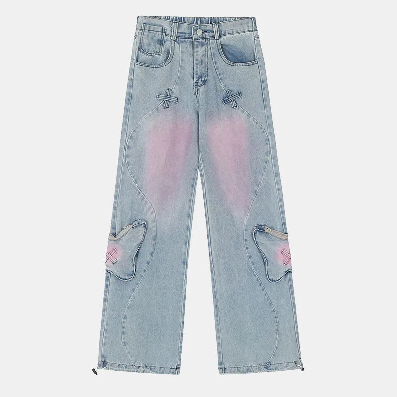 Butterfly | Vintage American Style Drawstring Jeans